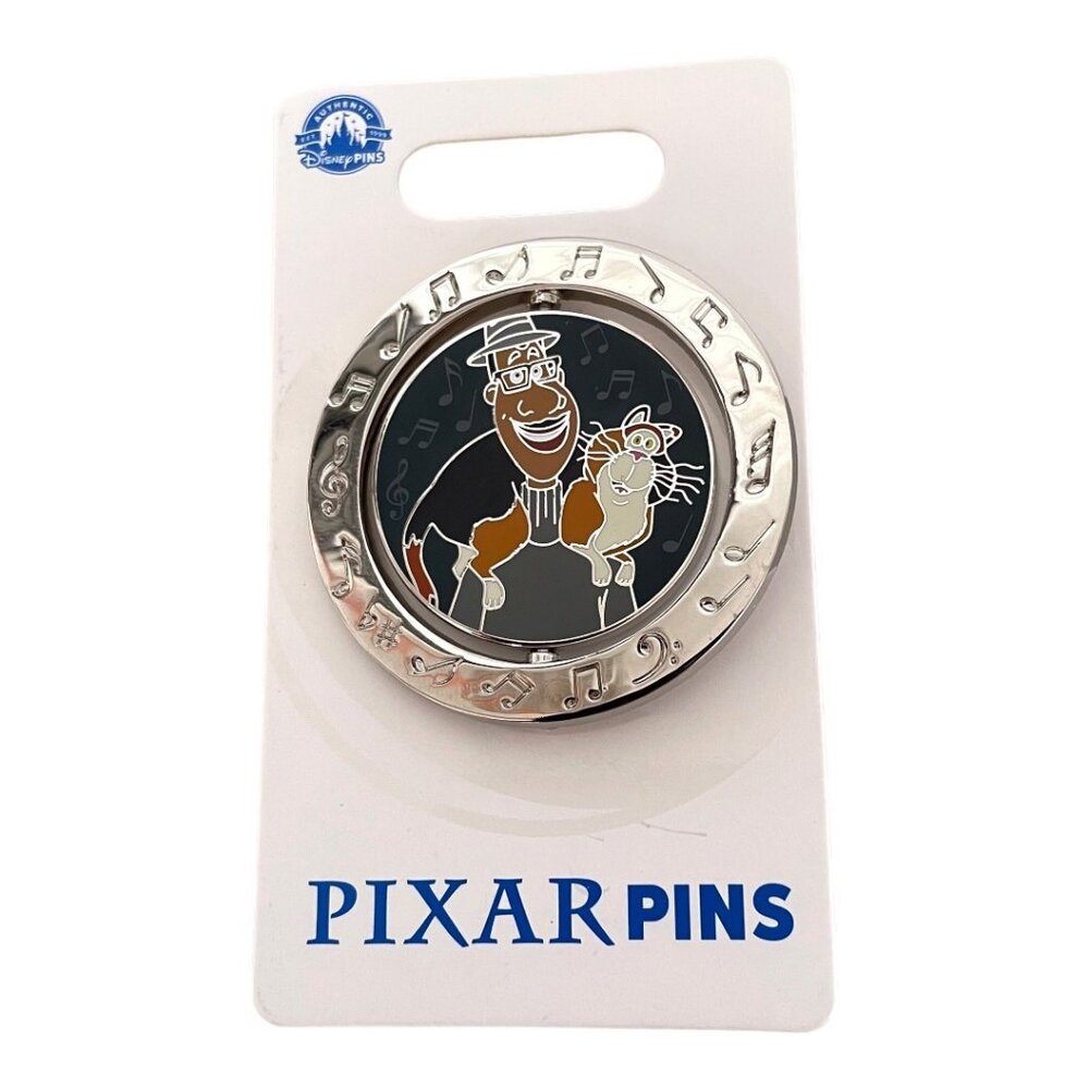 Disney Pixar Soul Joe Gardner Mr Mittens the Cat 22 Spinner Pin